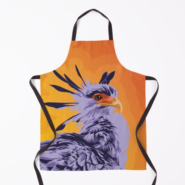 Item preview, Secretarybird portrait designed and sold by Captain Chromatic.