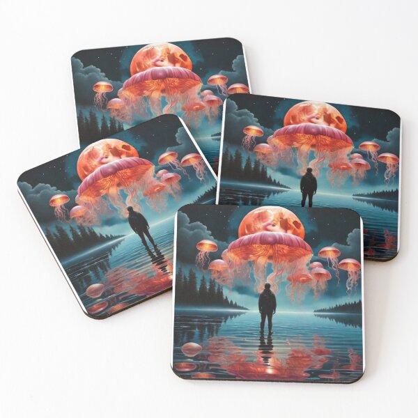 Item preview, Jellyfish in space designed and sold by GadiDesignArt.