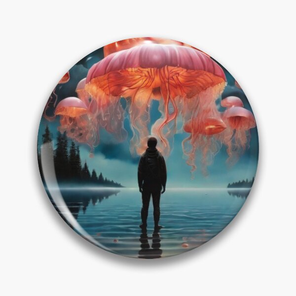 Item preview, Jellyfish in space designed and sold by GadiDesignArt.