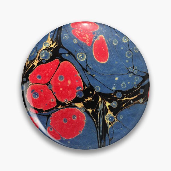 Item preview, marbling art red tulip drawing pattern designed and sold by melektesla.