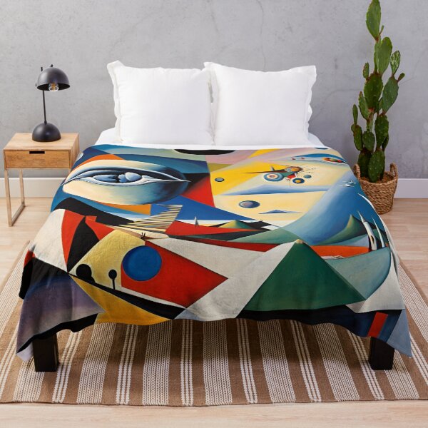 Item preview, A Surreal Symphony of Color: Exploring Abstract Cubism designed and sold by artmanikin.
