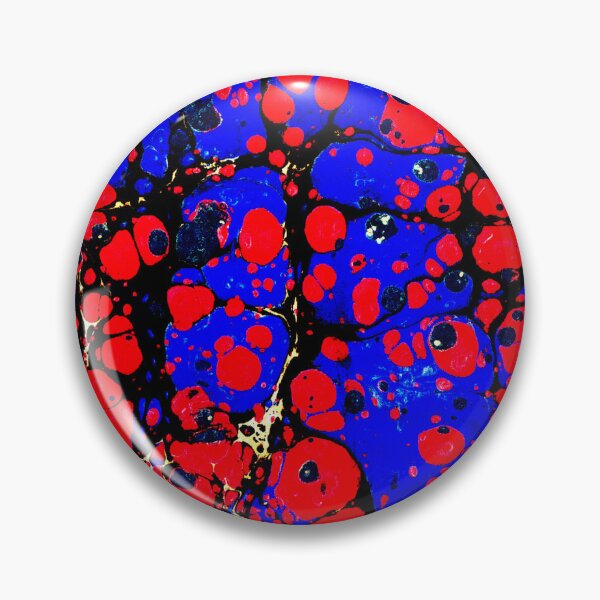 Item preview, marbling art red tulip drawing pattern designed and sold by melektesla.