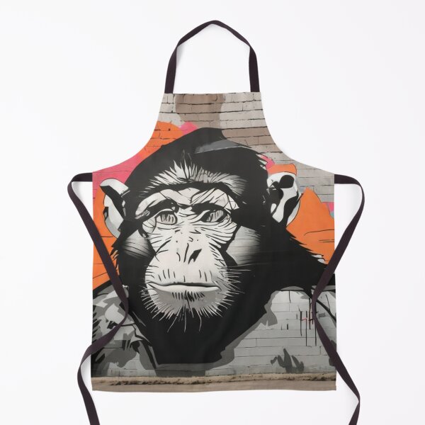 Item preview, Monkey on wall street art banksy popart designed and sold by martin max.