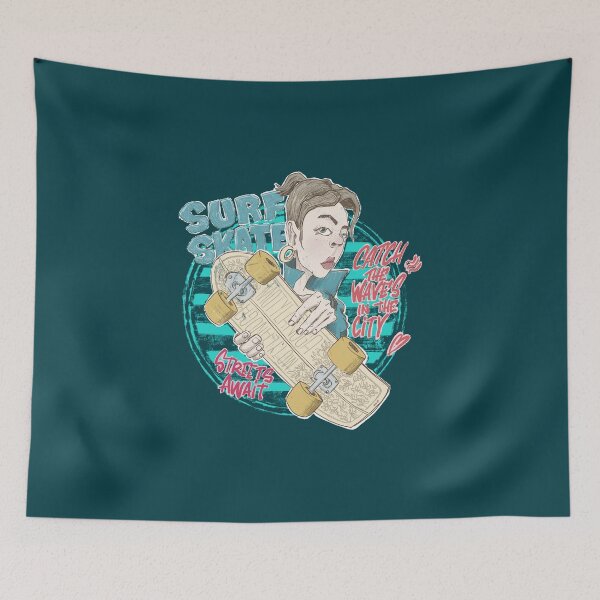 Item preview, Surf skate - streets await designed and sold by motylanoga.