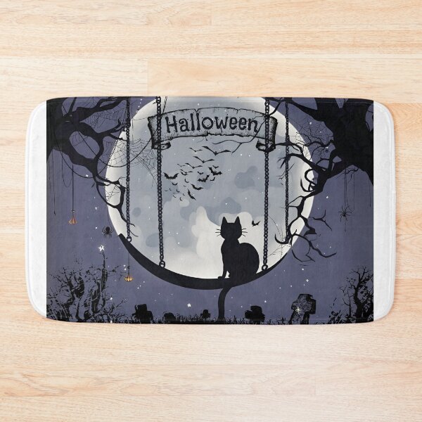 Item preview, ฺBlack cat in Halloweenday designed and sold by IDEON-23.