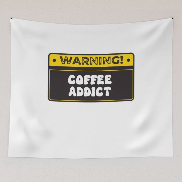 Item preview, Human Warning Label Coffee Addict  designed and sold by Jajulile.