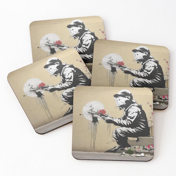 Item preview, Graffiti Dreams Banksy destroyer flower designed and sold by martin max.