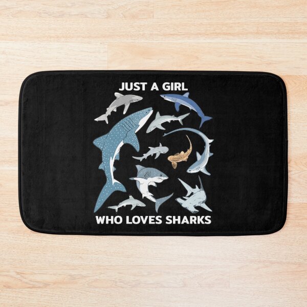 Item preview, Just a girl who loves Sharks Whale Shark Hammerhead Mako Shark designed and sold by NicGrayGraphic.