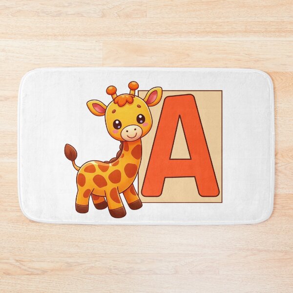 Item preview, Giraffe Monogram Letter A designed and sold by Coffee Lifestyle.