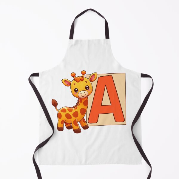 Item preview, Giraffe Monogram Letter A designed and sold by Coffee Lifestyle.