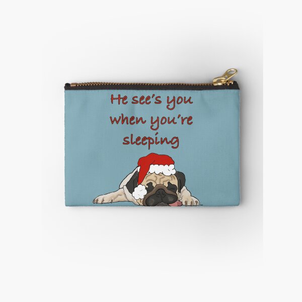 Item preview, Sleepy Christmas pug designed and sold by Mumsart.