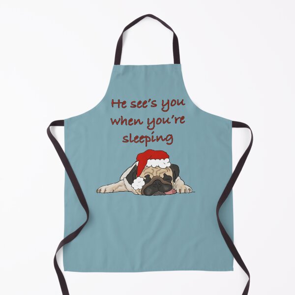 Item preview, Sleepy Christmas pug designed and sold by Mumsart.