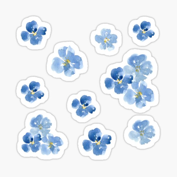 Item preview, Little Blue Flowers designed and sold by Joyceful Creations.
