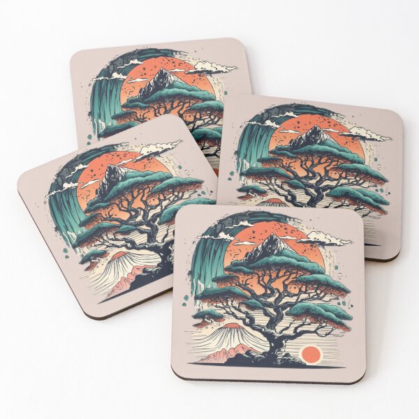 Item preview, Japanese style sunset 2 designed and sold by rayo-art.