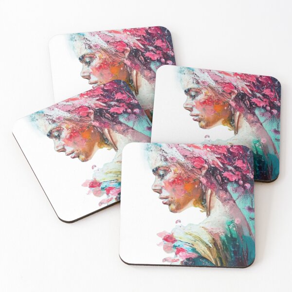 Item preview, An artistic colourful portrait of a woman designed and sold by Aktio  Design.