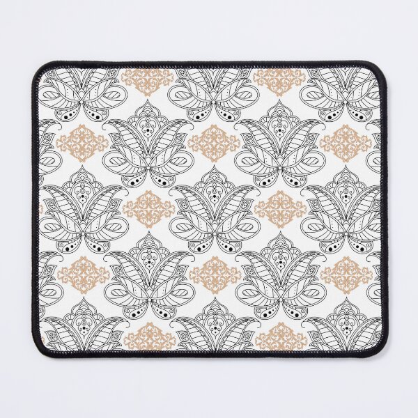 Item preview, Patrón de flor de loto damasco a cuadros designed and sold by Pixels2Patterns.