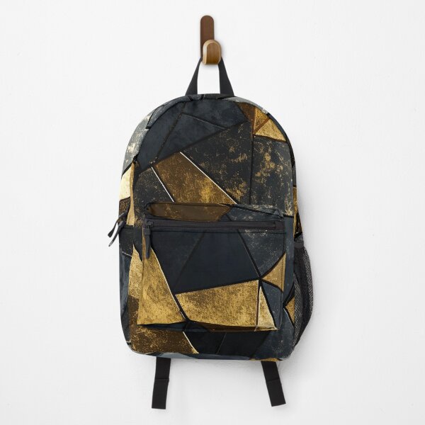 Item preview, Black And Gold Triangle Pattern Fragmented Geometry designed and sold by Vic Torys ☆.