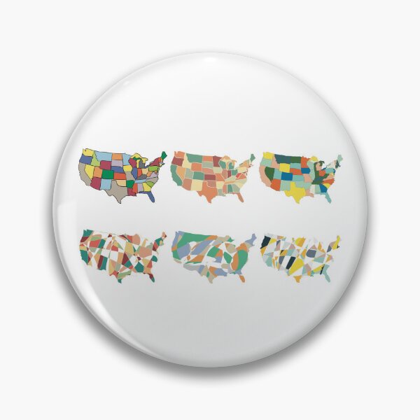 Item preview, USA Map Poster — Modern Minimal Art designed and sold by iampaulmorris.
