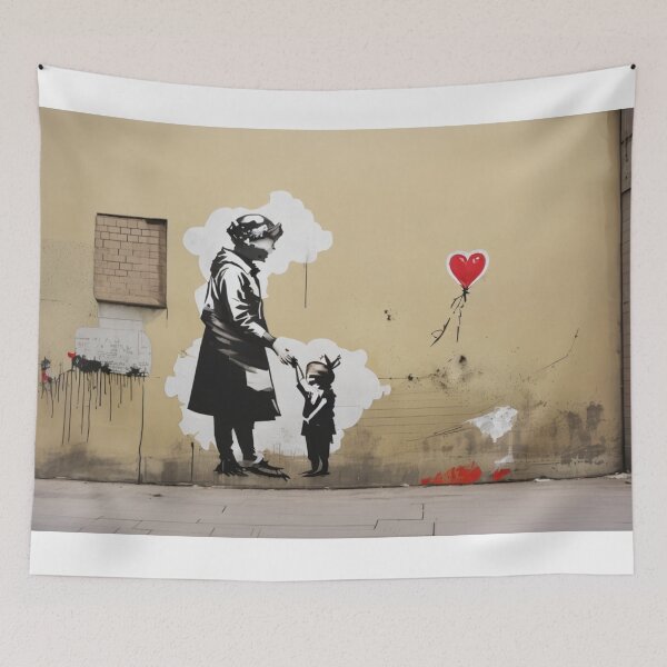 Artikelvorschau, Graffiti Dreams Banksy-Mutter und Ballon-Mädchen entworfen und verkauft von martin max.