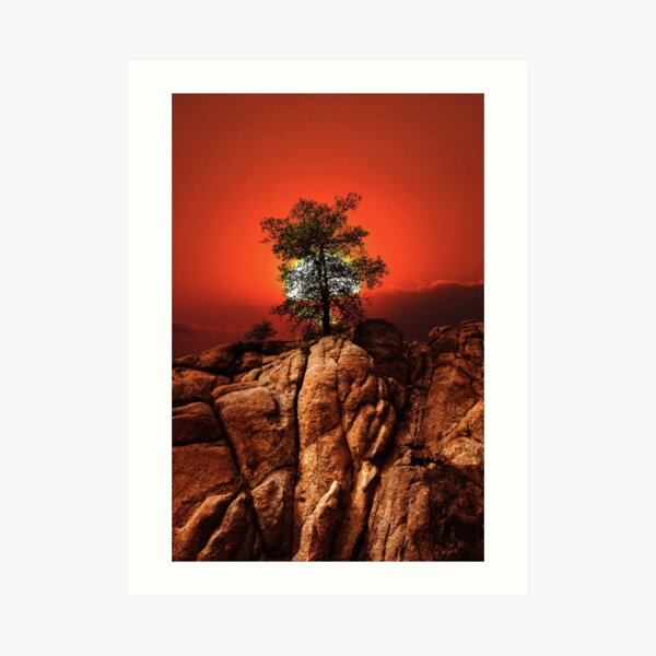 Sunset in the Dells of Arizona Art Print
