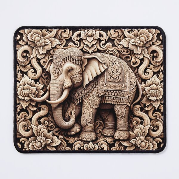 Item preview, "Elephant Elegance: A Tapestry of Thai Art and Nature" designed and sold by Meowguar.