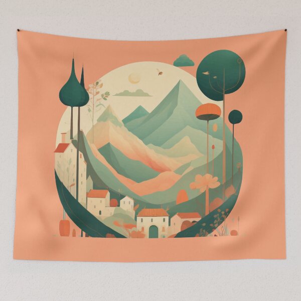 Item preview, Village in an Enchanted Forest designed and sold by XikilloconX.
