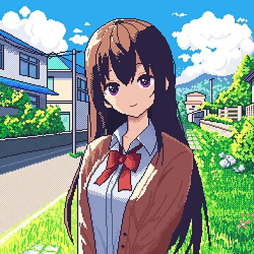Artwork thumbnail, Calm times, anime pixel art by Retroperks