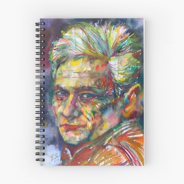 Item preview, JACQUES DERRIDA watercolor portrait .2 designed and sold by lautir.