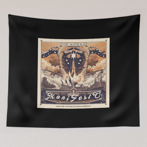 Item preview, "FOR AUSTRALIA MANIFESTO" OLD-SCHOOL DESIGN FOR AUSTRALIANS designed and sold by Takin-Thepiss.