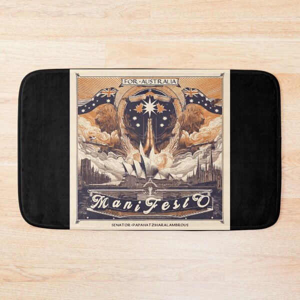 Item preview, "FOR AUSTRALIA MANIFESTO" OLD-SCHOOL DESIGN FOR AUSTRALIANS designed and sold by Takin-Thepiss.