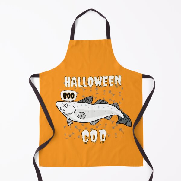 Item preview, Halloween Cod Funny Creepy Spooky Scary Ghost Fish for Fisherman designed and sold by theflandonian.