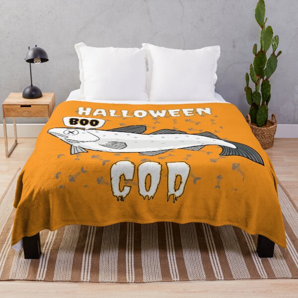 Item preview, Halloween Cod Funny Creepy Spooky Scary Ghost Fish for Fisherman designed and sold by theflandonian.