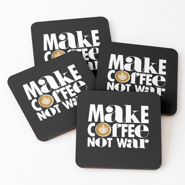 Item preview, Make Coffee Not War designed and sold by Art & Coffee.