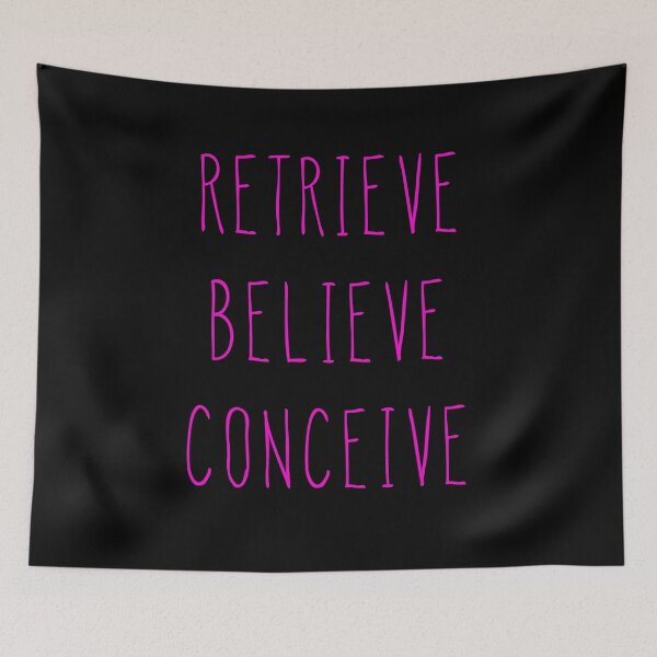 Item preview, RETREIVE BELIEVE CONCEIVE - Infertility & IVF Awareness Support Shirts PINK designed and sold by brizodesign.