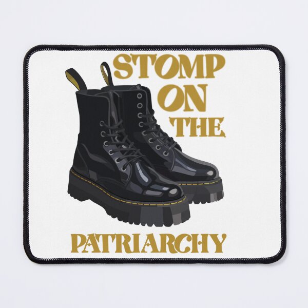 Item preview, ‘Stomp on the Patriarchy’ Black Boots  designed and sold by SilkZombie.