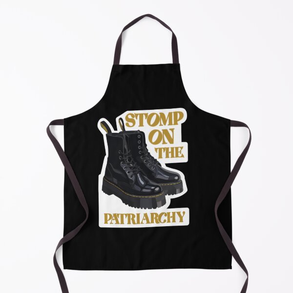 Item preview, ‘Stomp on the Patriarchy’ Black Boots designed and sold by SilkZombie.
