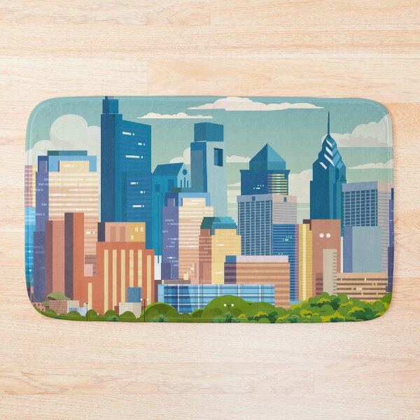 Item preview, Philadelphia  vintage travel poster  designed and sold by Arctic frame studio.