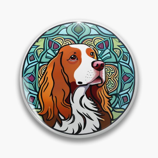 Item preview, Welsh Springer Spaniel Art Nouveau designed and sold by typogracat.