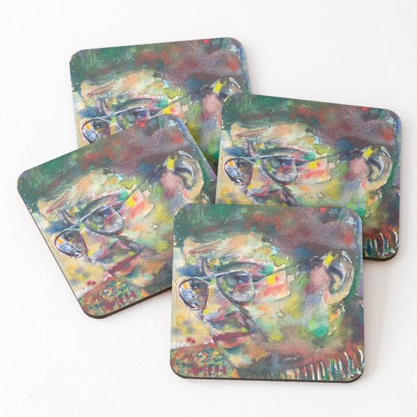 Item preview, GUY DEBORD watercolor portrait .1 designed and sold by lautir.