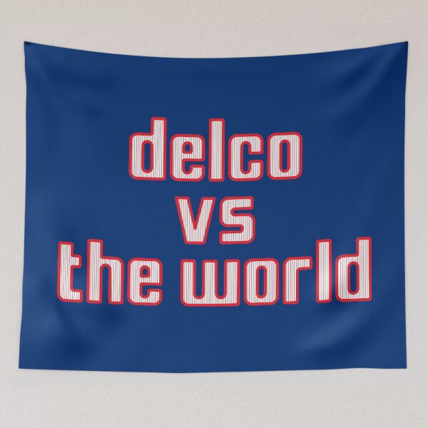 Item preview, Delco vs The World - Phillies Pinstripe designed and sold by TropiCol Creations.