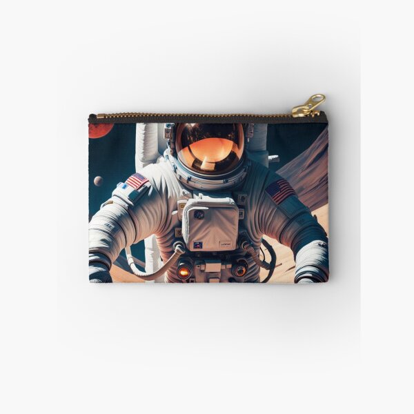 Item preview, Astronaut in space suit with helmet on the moon. designed and sold by tearbytea.