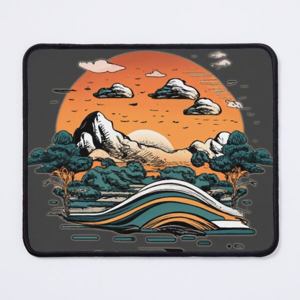 Item preview, Japanese style sunset 3 designed and sold by rayo-art.