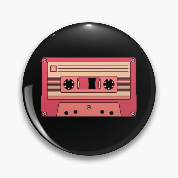 Item preview, Cassette Tape - Mixed Tape concept red design for Retro Music Lovers designed and sold by venomousvector.