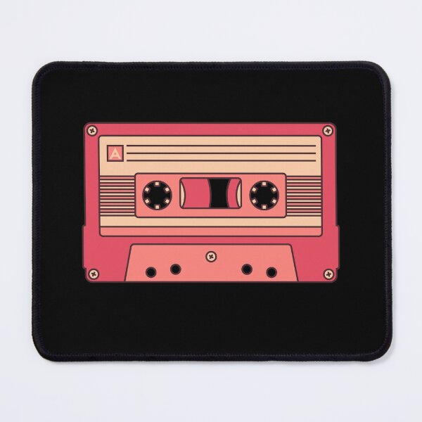 Item preview, Cassette Tape - Mixed Tape concept red design for Retro Music Lovers designed and sold by venomousvector.
