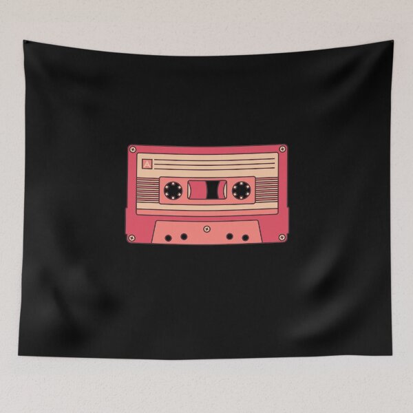 Item preview, Cassette Tape - Mixed Tape concept red design for Retro Music Lovers designed and sold by venomousvector.