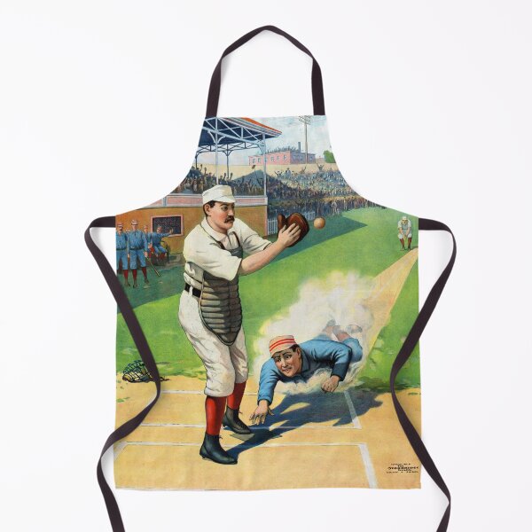 Item preview, Baseball, Runner Sliding Past Catcher 1800s designed and sold by RocketshipRetro.