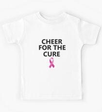 Cheerleading School Breast Cancer T-Shirt Girl Women Kids Tee