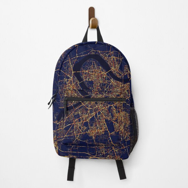 Item preview, Surat, Gujarat, India Map - City At Night designed and sold by deMAP.