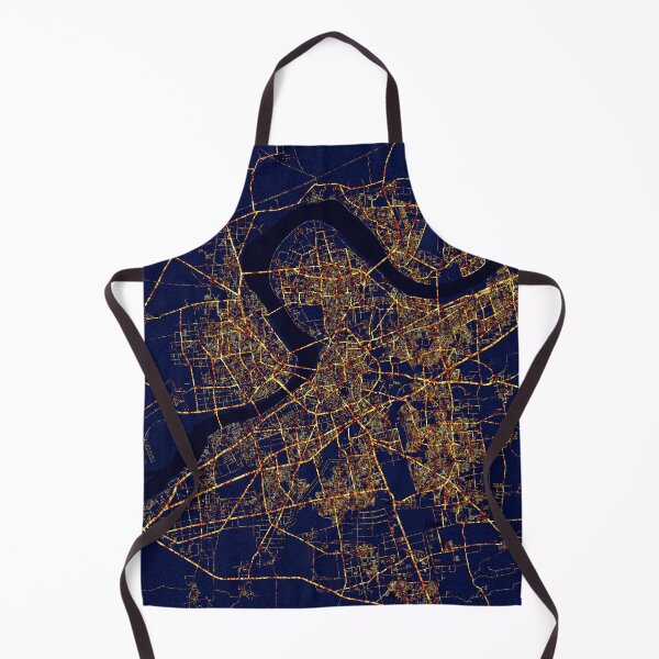 Item preview, Surat, Gujarat, India Map - City At Night designed and sold by deMAP.