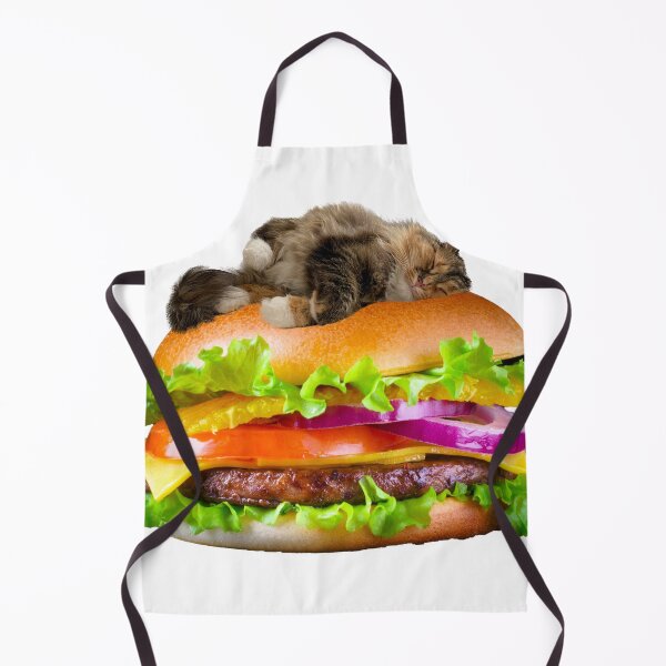 Item preview, Cat sleeping on burger designed and sold by TicaCreations.